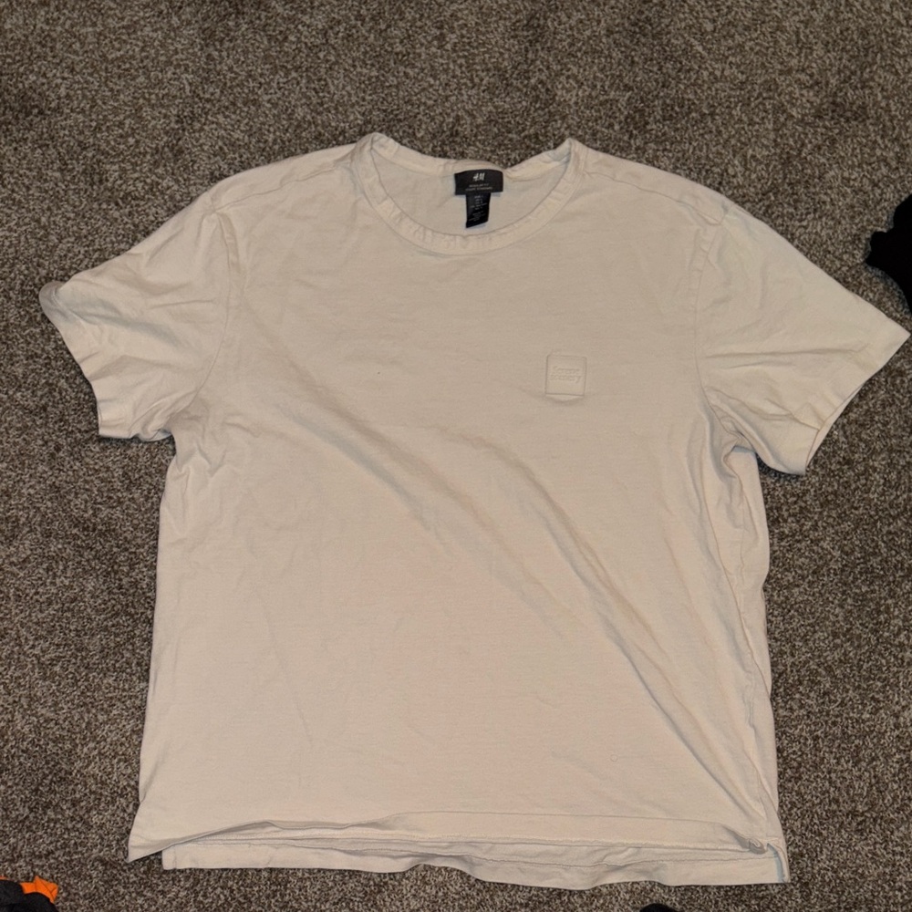 H&M Off-White Short Sleeve Tee